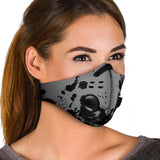 Racing Style Grey & Red Design One Premium Protection Face Mask