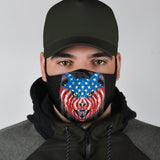 USA Patriot Angry Cat Protection Face Mask