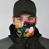 Classic Roses Black Art Protection Face Mask