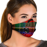 Classic Green & Red Tartan Design Premium Protection Face Mask