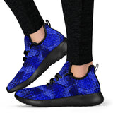 Dangerous Blue Mesh Knit Sneakers