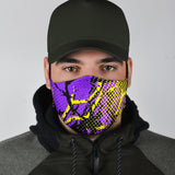 Exclusive Racing Style Violet & Yellow Design Protection Face Mask