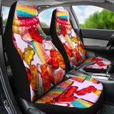 Gummy Pink Yummy Pride Sweet Candy Car Seat Covers