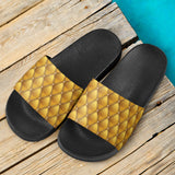 Exclusive Golden Pattern Slide Sandals