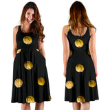 Luxury Golden Dots Women's Dress