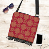 Royal Red Crossbody Boho Handbag