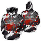 I could not tell you. Black & White Abstract Design All Over Hoodie