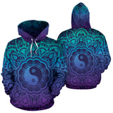 Yin Yang Mandala All Over Hoodie