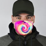 Colorful Spiral Tie Dye Art Design One Protection Face Mask