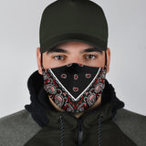 Black Bandana Style Protection Face Mask