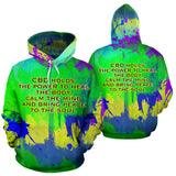 CBD holds the power to heal. Street Wear art Design Hoodie