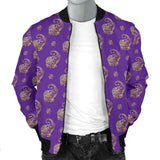 Lucky Purple Elephant Men's Bomber Jacket