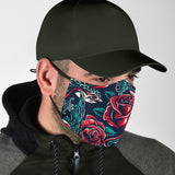 Tattoo With Roses Is Passion One Protection Face Mask