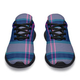 Luxury Blue Tartan Sport Sneakers