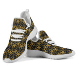 Black & Gold Geometric 2 Mesh Knit Sneakers