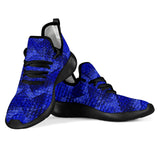 Dangerous Blue Mesh Knit Sneakers