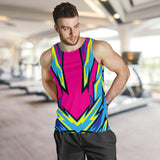 Racing Blue & Pink Men's Tank Top