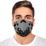 Racing Style Grey & Red Design One Premium Protection Face Mask