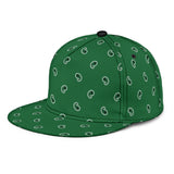 Luxury Green Bandana Style Paisley Design Snapback Hat