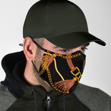 Design Gold Chains & Strap Protection Face Mask