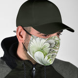 Designer White Feathers Protection Face Mask