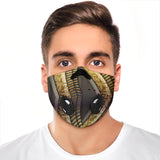 Luxury Gold & Black Design Art Four Premium Protection Face Mask