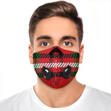 Classic Red & Green Tartan Design Premium Protection Face Mask