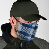 Classic Blue Tartan  Protection Face Mask