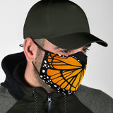 Cute Orange Butterfly Protection Face Mask