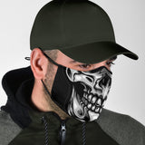 Silver Skull Smile Two Protection Face Mask