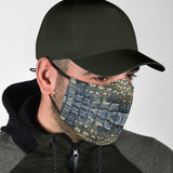 Luxury Alligator Skin Design Protection Face Mask