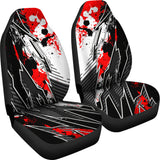 Racing Style Bloody Red & Black Vibes Car Seat Covers