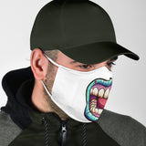 Crazy Pop Art Open Mouth Protection Face Mask