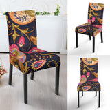 Royal Blue Paisley Dining Chair Slip Cover