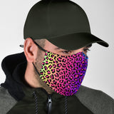 Colorful Leopard Skin Design Protection Face Mask