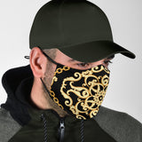 Luxury Golden Design Black Protection Face Mask