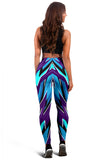 Racing Style Fresh Violet & Ice Blue Vibes Women's Leggings