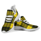 Yellow Tartan Passion Mesh Knit Sneakers