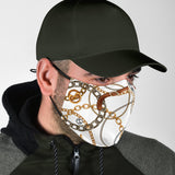 Design Luxury Gold Chains With Strap Protection Face Mask