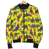 Lovely Yellow With HawkMoth Style Men's Bomber Jacket