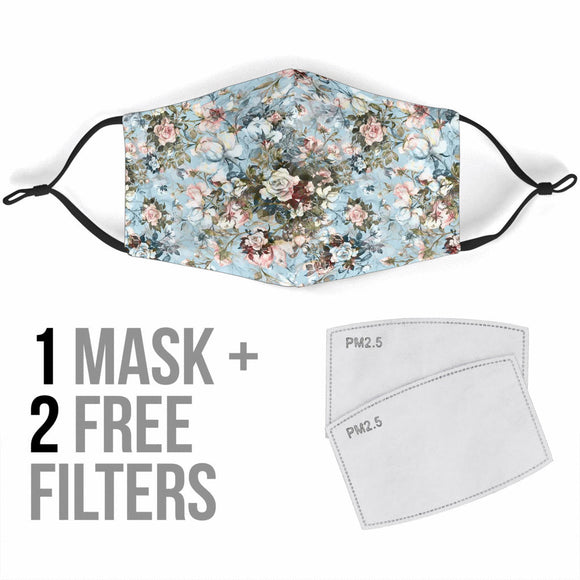 Floral Art Design Protection Face Mask