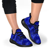 Dangerous Blue Mesh Knit Sneakers