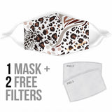 Classic Leopard Art  White Style Protection Face Mask