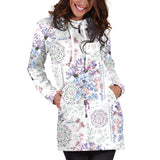 Floral Mandala Women's Hoodie Dress