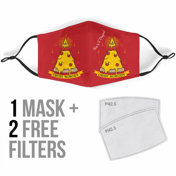 Double Pizza Design Protection Face Mask