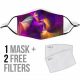 Colorful Abstract Art Design Protection Face Mask