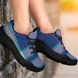 Luxury Blue Tartan Chunky Sneakers