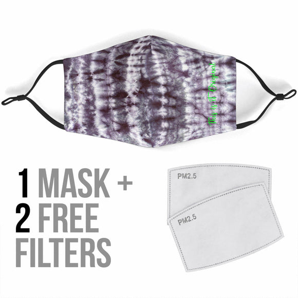 Black & White Tie Dye Design Protection Face Mask