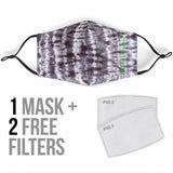 Black & White Tie Dye Design Protection Face Mask