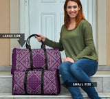 Luxury Plum Bandana Style Travel Bag